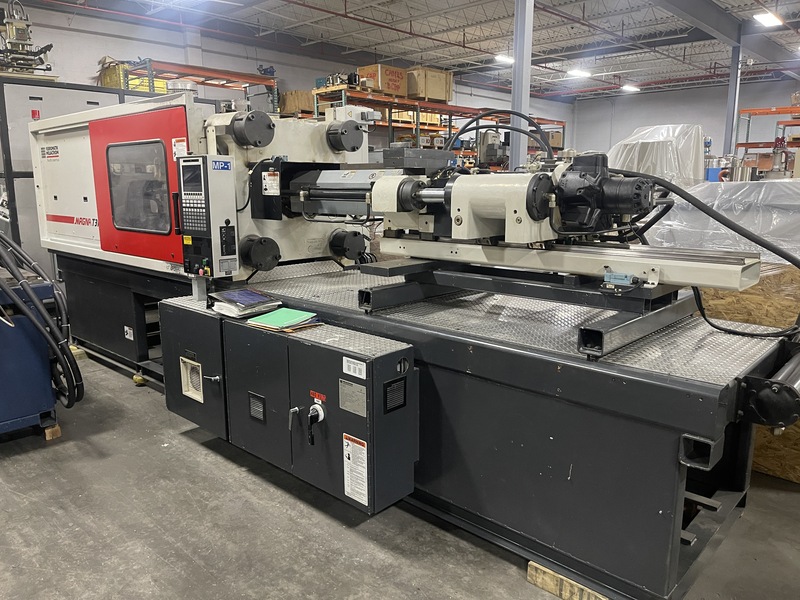 310 Ton, 22 oz., Cincinnati Milacron #MT310-22, injection molding machine, 60 screw diameter, 2002 - Image 1