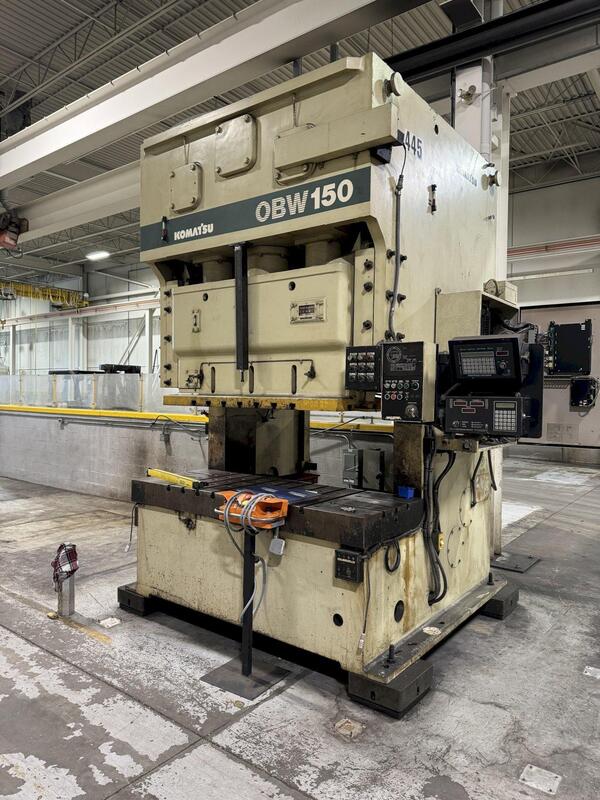 150 Ton, Komatsu #OBW 150-3, Double Crank Gap Frame Press, 82" x 30" Bed, 7.87" Stroke, 65 SPM, 1996 - Image 4