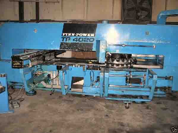 33 Ton, Finn-Power #TP-4020, Hydraulic Turret Punch, 120" x 60" Sheet Size, 570 HPM, 20 RPM, 80 PSI, 1992 - Image 1