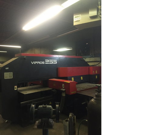 22 Ton, Amada #Vipros 255, CNC Turret Punch, 50" x 100" Sheet Size, 340 HPM, 60 RPM, 80 PSI, GE Fanuc 18P - Image 3