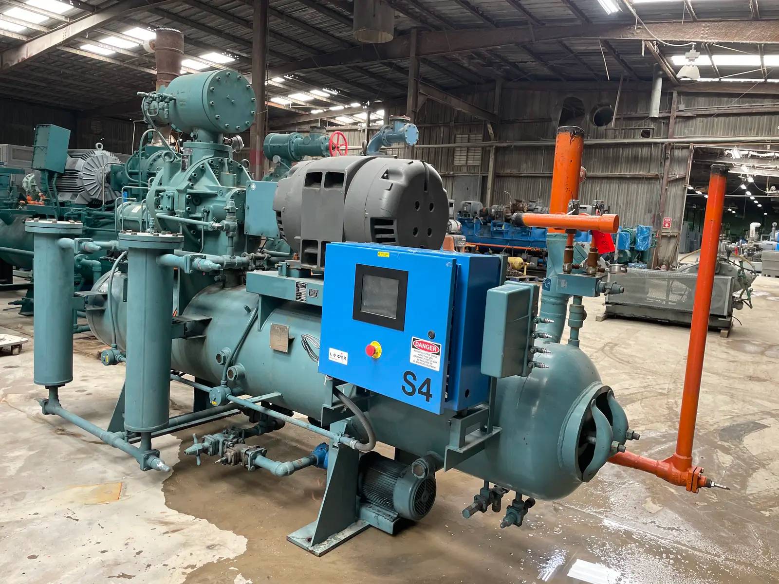 100 HP Mycom #UN6WB, 6-Cylinder Reciprocating Compressor, 460 V., 1,170 RPM, 2014 - Image 4