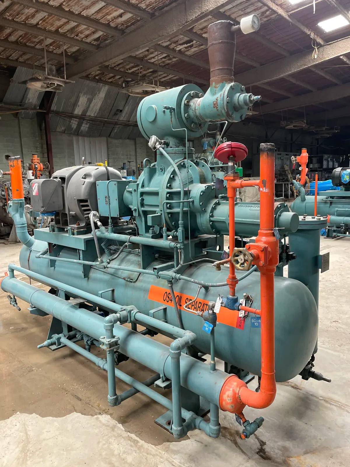 100 HP Mycom #UN6WB, 6-Cylinder Reciprocating Compressor, 460 V., 1,170 RPM, 2014 - Image 8