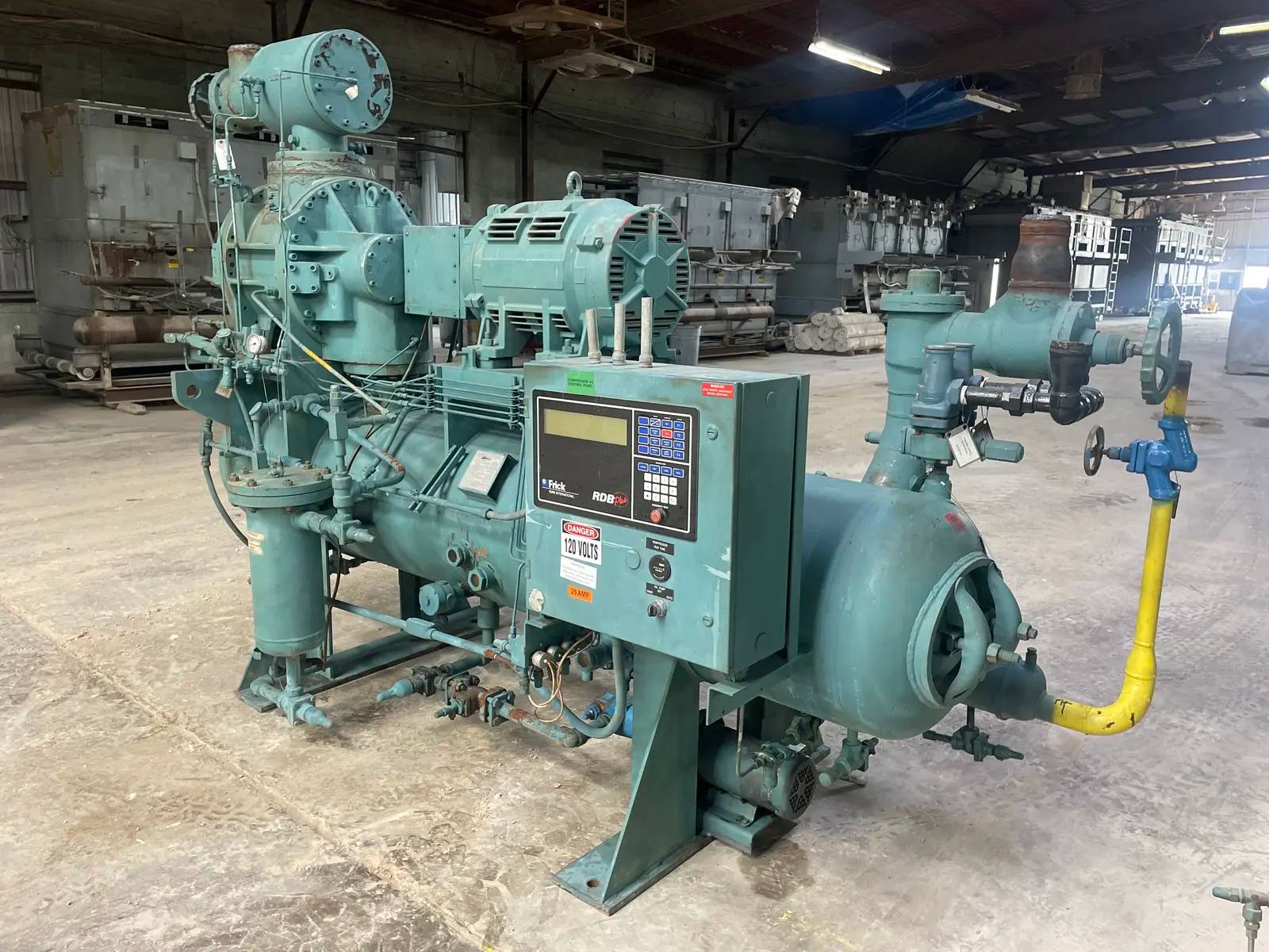 125 HP Frick #RDB-177B, Rotary Screw Compressor, 460 V., 4500 RPM, 250 PSIG, 1995 - Image 4