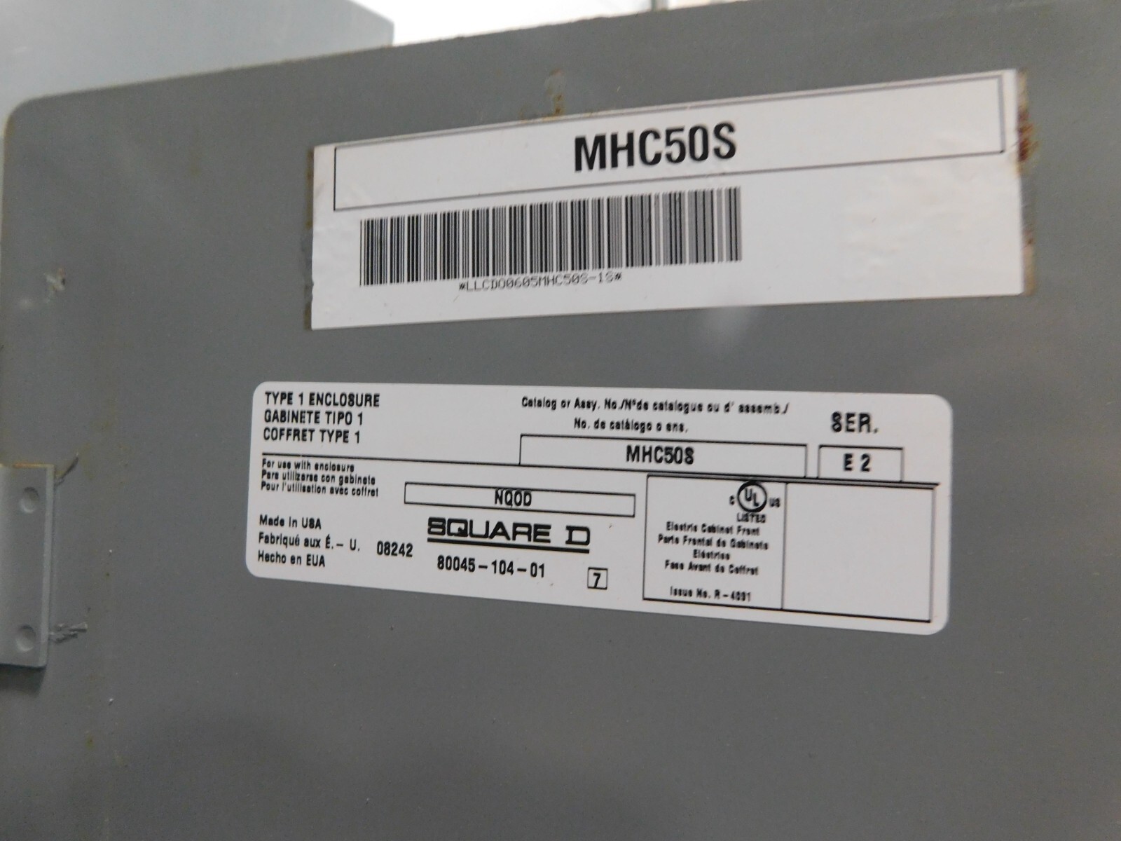 225 Amp. Square D, NQOD panelboard, 4-wire, 120/208Y V.AC, 3 phase - Image 6
