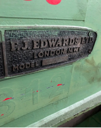 Edwards, 16 gauge, power grooving, 40" throat, stove pipe, tinware, inside & outside seams - Image 4