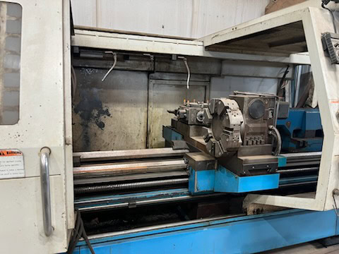 26" x 78" Kingston #CL38-2000, Hollow Spindle Lathe, 24" Air Chuck, FANUC oi-TC, 2006 - Image 1