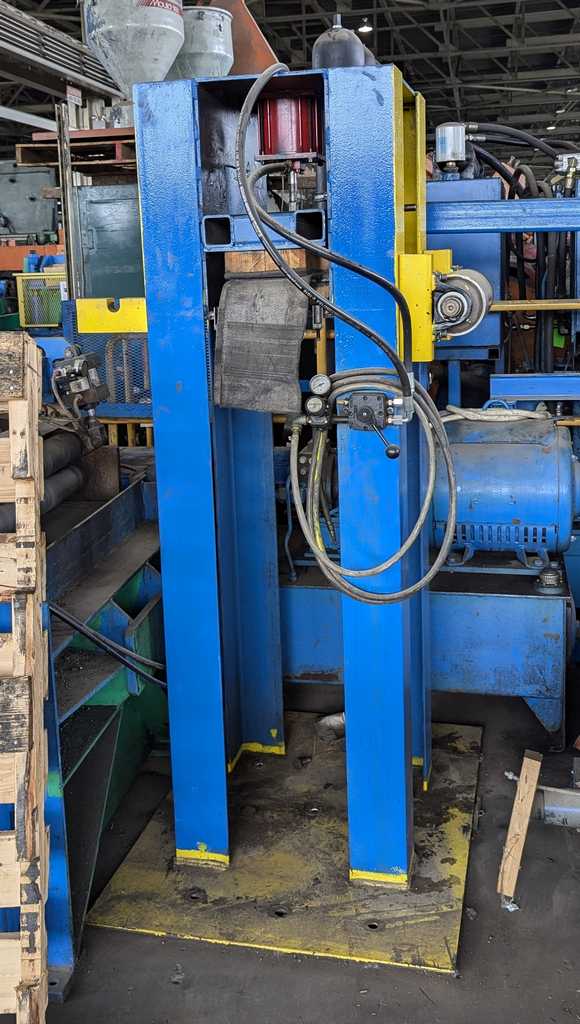 12" Cauffiel Drag Tension Stand, 12" diameter x 16" Face Passline Roll, 36" x 48" Base Plate - Image 1