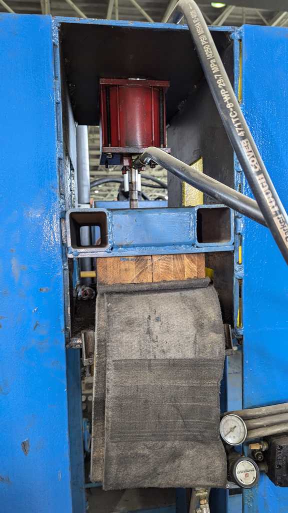 12" Cauffiel Drag Tension Stand, 12" diameter x 16" Face Passline Roll, 36" x 48" Base Plate - Image 4