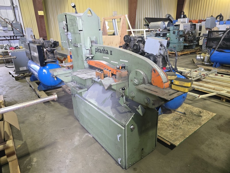 5" x 5" x 3/8" Piranha #PII-65, ironworker, 65 ton, serial #217 - Image 3