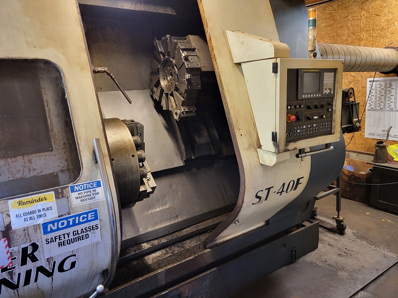 Johnford #ST-40F, CNC Lathe, 27" Chuck, 30 HP, 500 RPM, Fanuc 0i-TD Control, 36.2" Swing, 2010 - Image 2