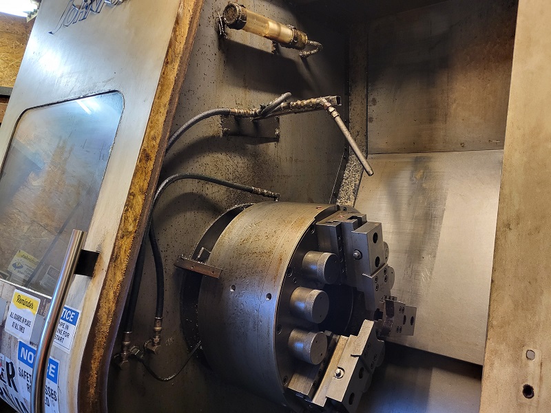 Johnford #ST-40F, CNC Lathe, 27" Chuck, 30 HP, 500 RPM, Fanuc 0i-TD Control, 36.2" Swing, 2010 - Image 3