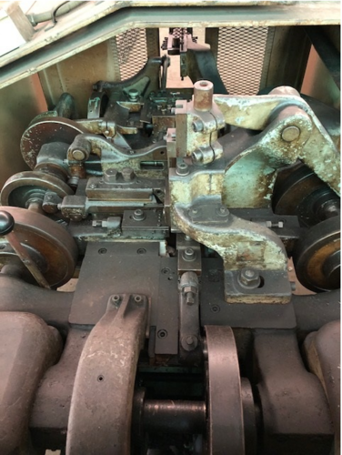 Baird #2, 4-slide, 1/8" wire diameter, 1" ribbon, 2 plane straightener, 8" feed, variable speed - Image 2