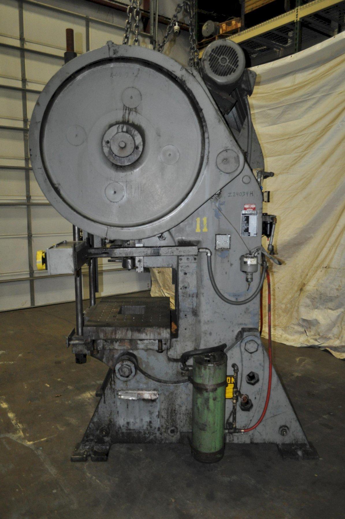 80 Ton, South bend / South Bend #80-BG-AC, OBI Press, 4" Stroke, 15.54" Shut Height, 44 SPM, 16.25" x 13.25" - Image 5
