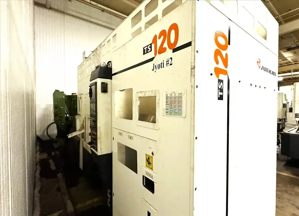 Jyoti #TS-120, twin spindle CNC chucker lathe, 6.5"chuck, 3" X, 5.7"Z, 2016, S46763 - Image 1