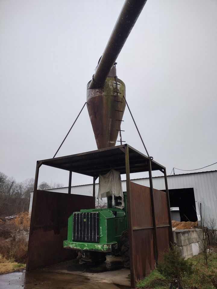 8' x 24' Drum Dryer with Webb Burner, drum, burner, cyclone ductwork and blower - Image 4