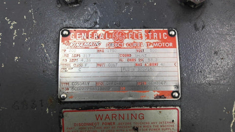 200 HP 1750 RPM General Electric 5CD22PA891B800, Frame CD540AY, DPFG-BV, 500 VA, 150/300 VF - Image 2