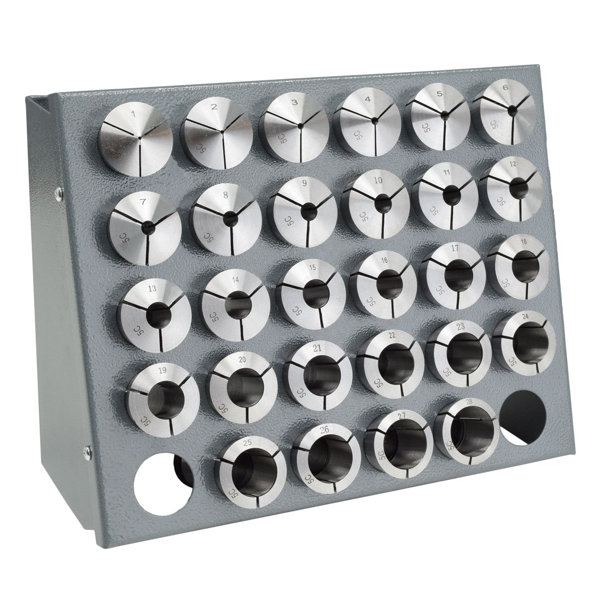 Precision Matthews 28 Pc. 5C Precision Metric Collet Set, 1mm-28mm - Image 1