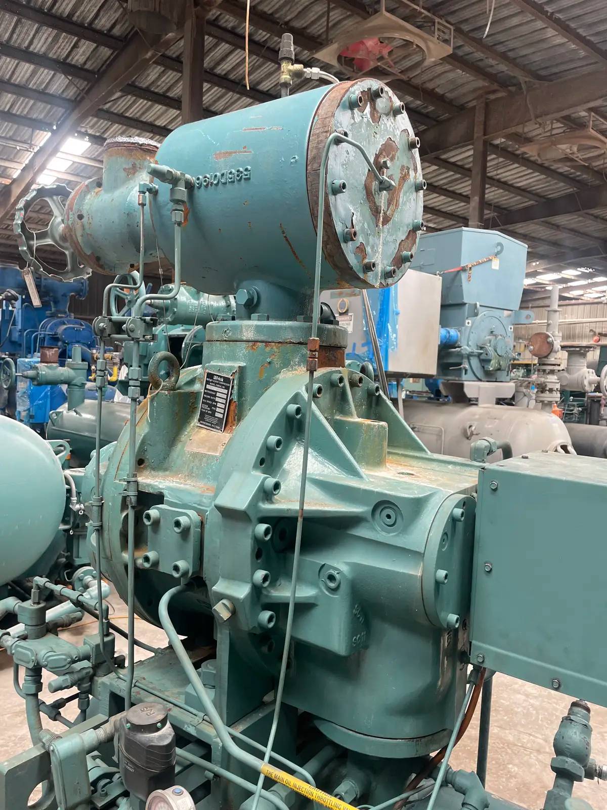 75 HP Frick #RDB-100B, Rotary Screw Compressor Package, 460 V., 4500 RPM, 350 PSIG, 2003 - Image 9