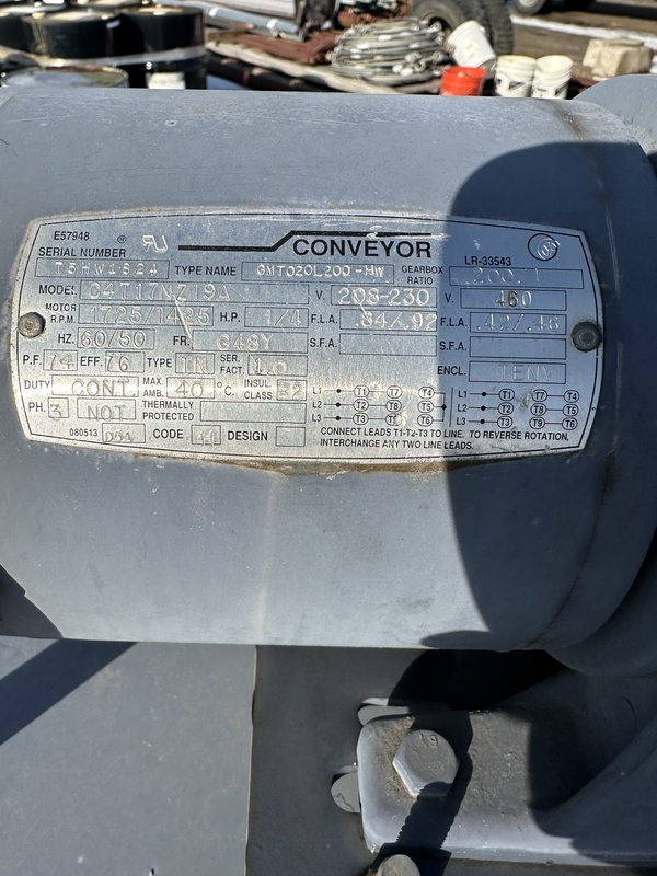 Turbo Conveyor #6475-8827, CNC chip conveyor, serial #326732 - Image 5