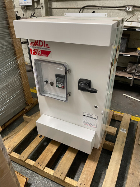 15 HP MDI, VFD Control Panel, 25A, 480 Volts, NEMA 3R, with breaker and line reactor - Image 1