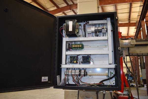12' x 12' Pandjiris #1100, manipulator, 500 lb. boom capacity, 460 V., 30565 VSC power travel car - Image 4