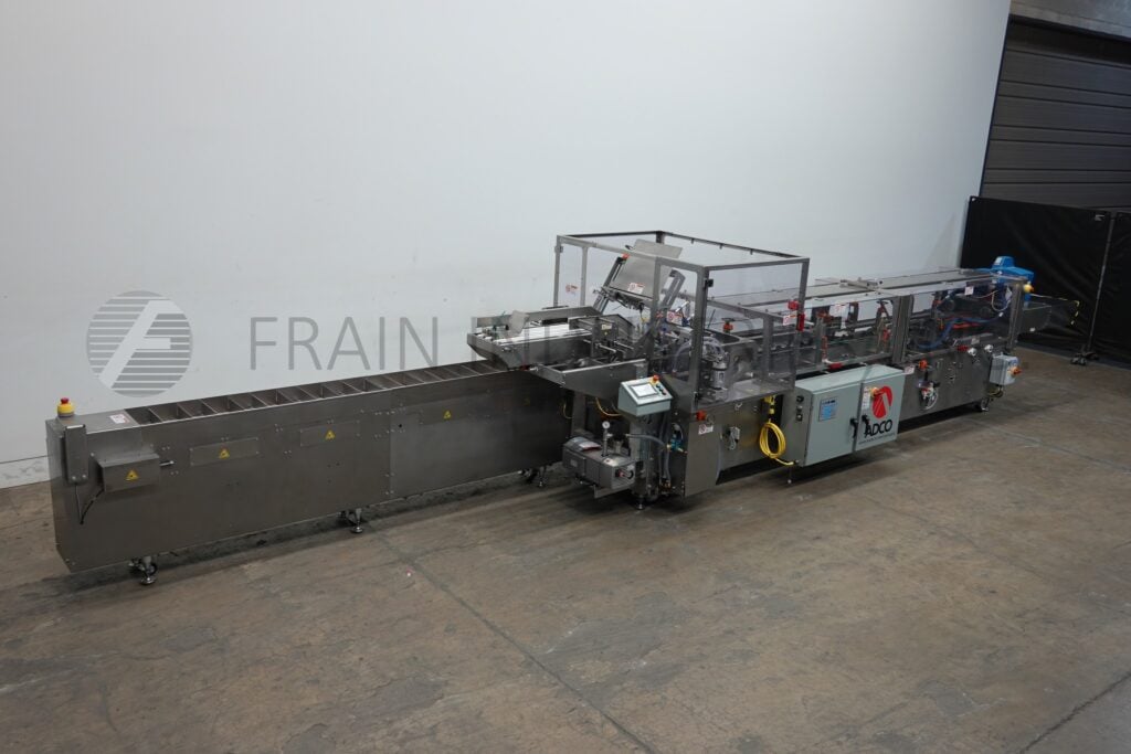 Adco #15DBC105SS, Automatic Horizontal Glue Cartoner, 120 cartoner/min., 9-1/2" x 4" W x 12" D Carton Capacity - Image 1