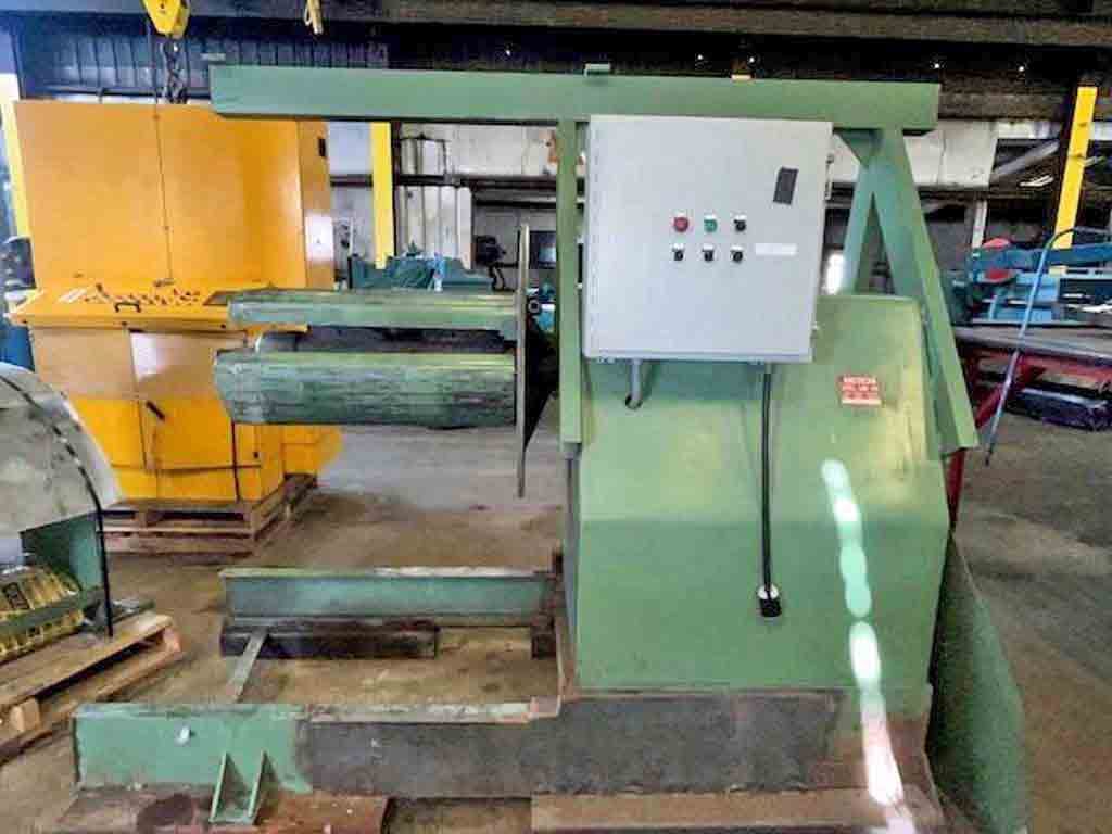 12000 lb. American Steel Line #1000, motorized uncoiler, 36" mandrel, manual expansion - Image 1