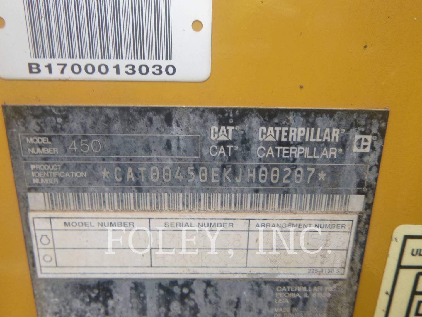 Cat 450-07, Backhoe Loader, 929 hours, S/N: KJH00207, 2019 - Image 6