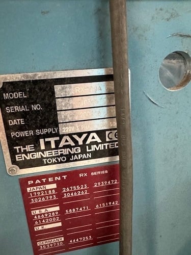 Itaya #RX-40A, CNC spring coiler, 1.5-4mm wire diameter, Itaya System 11 computer, laser position probe - Image 3