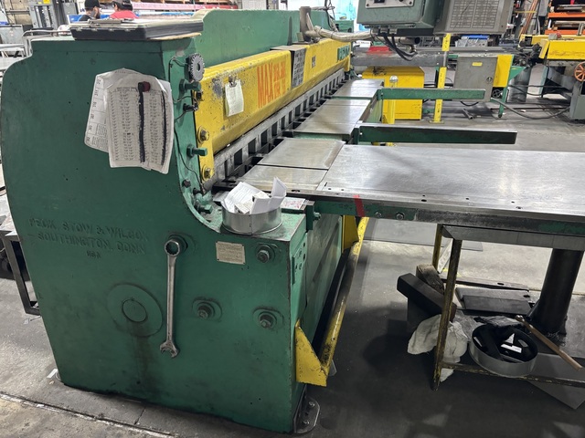 10 gauge x 10' Pexto #10-U-10B, mechanical power squaring shear, 24" front operated power back gauge - Image 3