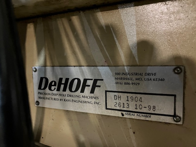 1" x 30" DeHoff, CNC gun drill, 1 spindle, GE/Fanuc controls, knee type - Image 7