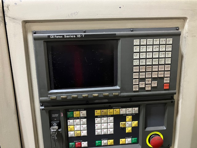 Hardinge #CHNC-II, GE/Fanuc 18T controls, 14" swing, 1.6" bar, 12.5" turning length, very nice - Image 2