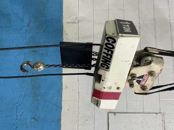 1 Ton, Coffing #EC.2016.3, electric chain hoist, push button pendant Control, 1 HP, 16 FPM - Image 1