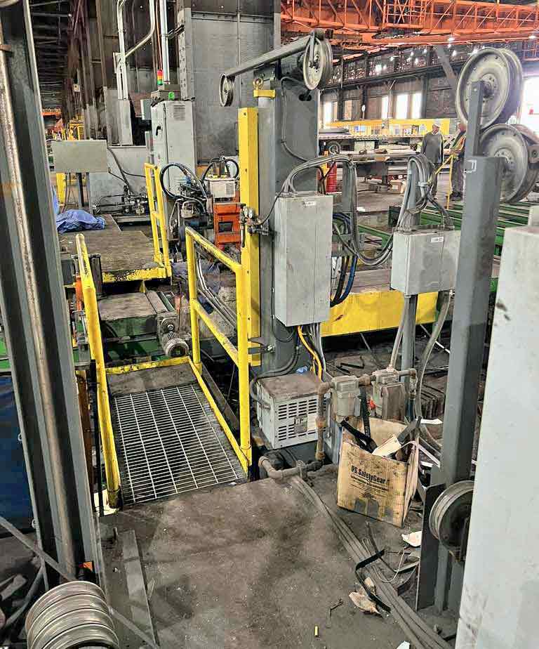 Samuel #SMSBM10/VS32, bar & shapes packaging line, 40' infeed conveyor length, hydraulic power unit - Image 2