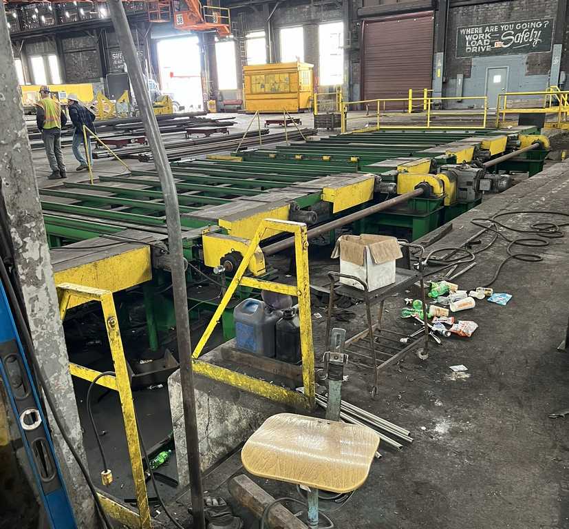 Samuel #SMSBM10/VS32, bar & shapes packaging line, 40' infeed conveyor length, hydraulic power unit - Image 3