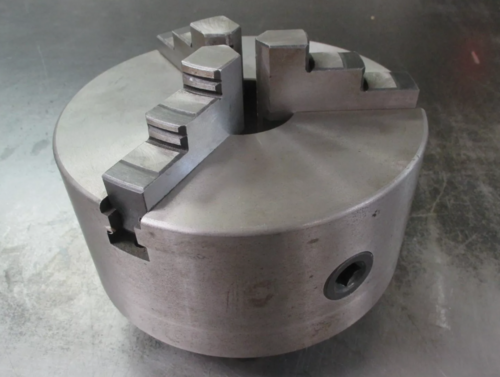 8" 3-Jaw self-centering D1-6 Camlock back lathe chuck with wrench (YMC) - Image 2