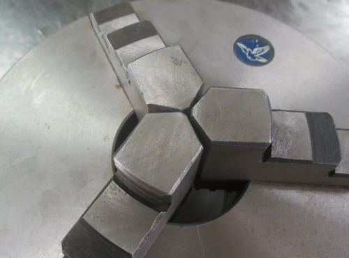8" 3-Jaw self-centering D1-6 Camlock back lathe chuck with wrench (YMC) - Image 3