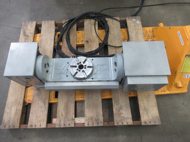 Haas #TR-160, 2-Axis programmable trunnion table, 6.3" rotary platen, Sigma 1 brushless drives, air brake - Image 7