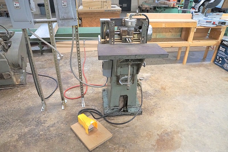 2 Spindle, Woodtech #GH-2, horizontal boring machine, 1"-9" drill centers, 12" L x 24" W table - Image 1