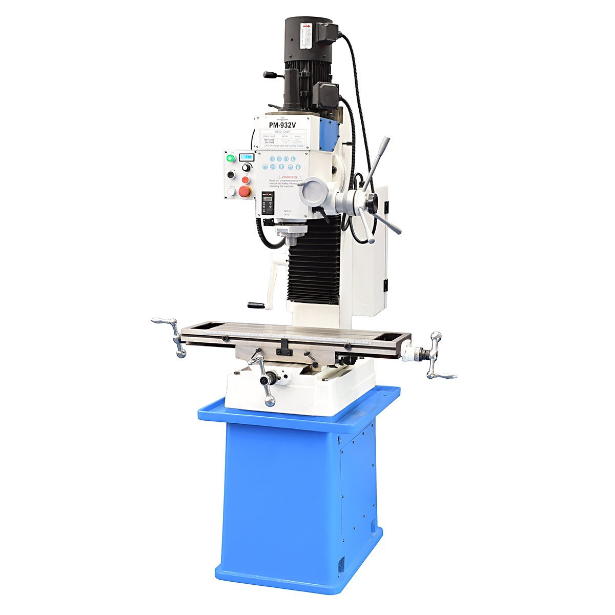 Precision Matthews #PM-932V-BASIC, Precision Bench Top Milling Machine, 9" x31.5" table, 2 HP - Image 4
