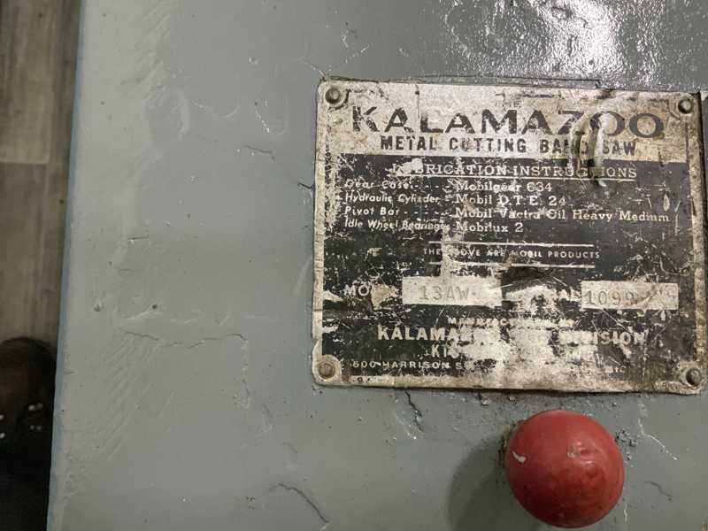 13" x 20" Kalamazoo #13AW, horizontal band saw, 13'11" x 1" x .035" blade, coolant, 3 HP - Image 4