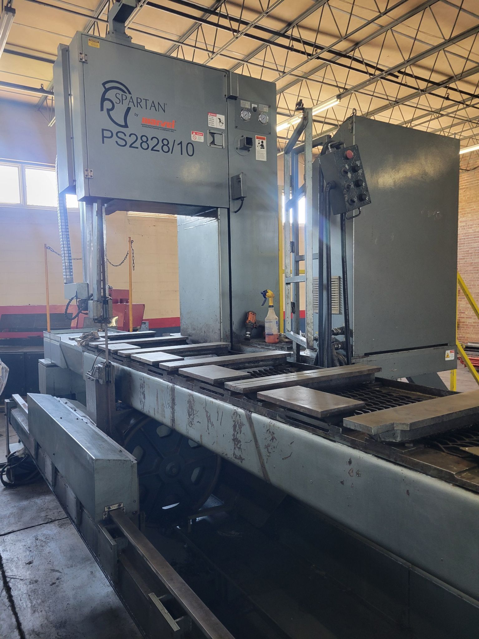 Marvel/Spartan #PS2828/10, 2" x .063" x 22' 3.7"blade, 50-250 fpm,low hour,excellent, 2012 - Image 7