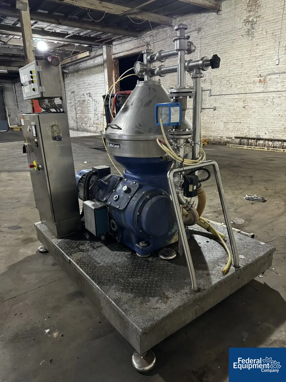 Alfa-Laval #VNPX-510" SGD-34-GS, disc centrifuge clarifier, Stainless Steel bowl, 6235 rpm max bowl speed, 29 - Image 3