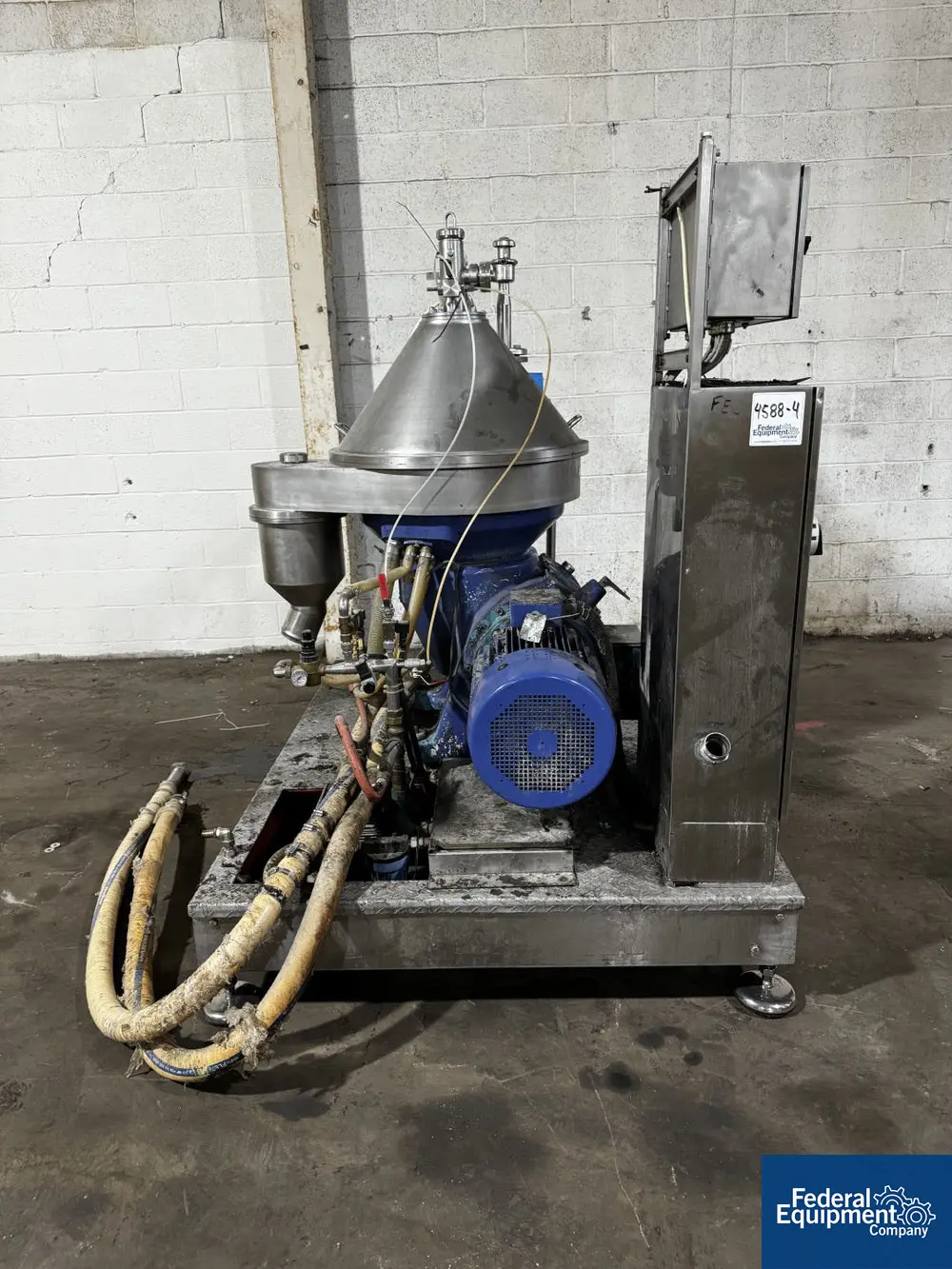 Alfa-Laval #VNPX-510" SGD-34-GS, disc centrifuge clarifier, Stainless Steel bowl, 6235 rpm max bowl speed, 29 - Image 5
