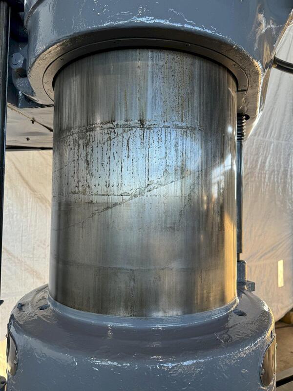 10' -22" Carlton #5A, radial arm drill, 8-800 RPM, 130" x 58" base, 24" spindle travel, 4" diameter spindle - Image 7