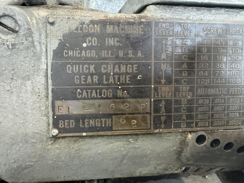 10.5" x 36" Sheldon, engine lathe - Image 8