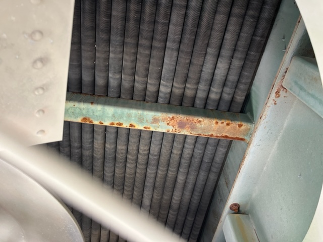 7300 sq.ft., 275 psi, Fabsco, forced draft air fin, 350 squaring ft. bare, 7300 squaring ft. extended, 1985 - Image 8