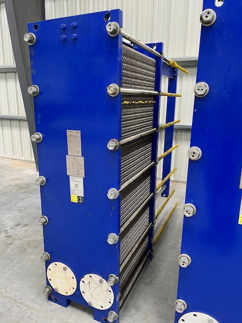 596 sq.ft., Kelvion, NF150LBA150, plate heat exchanger, 316L Stainless Steel plates, 145 psig @ 230°F - Image 8