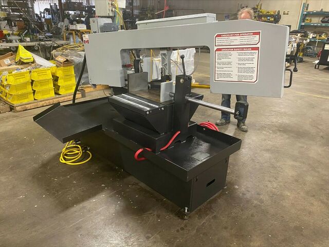 13" x 18" Hyd-Mech #S20, Horizontal Cut-Off Bandsaw, 31" H Table, 1" x 14" Blade, 45-330 SFM, 0-45 deg. Angle - Image 3