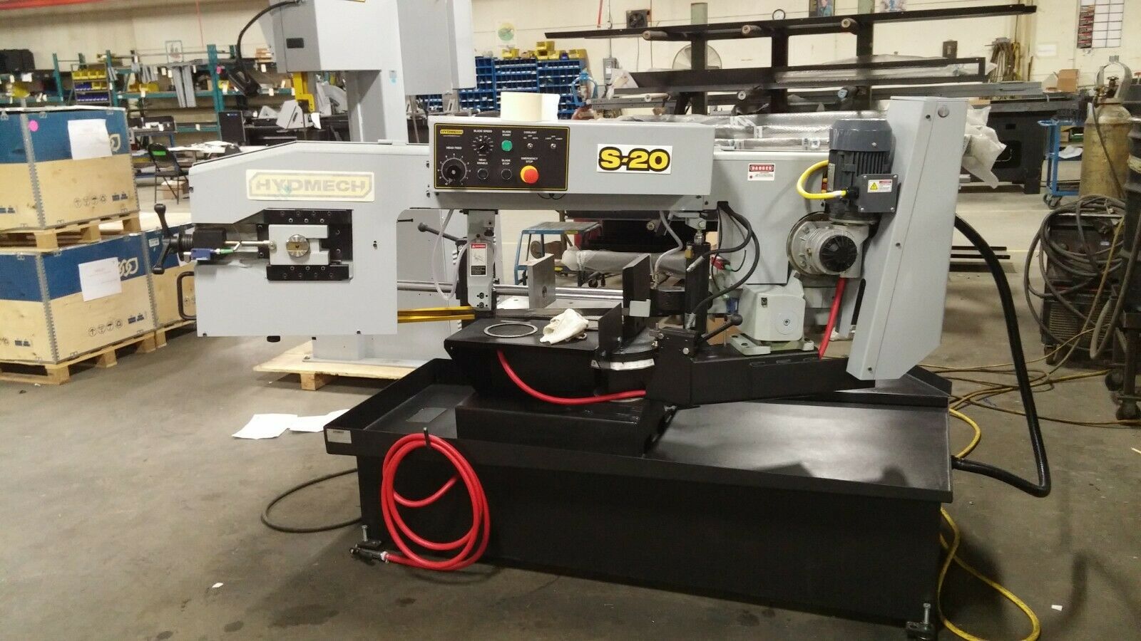 13" x 18" Hyd-Mech #S20, Horizontal Cut-Off Bandsaw, 31" H Table, 1" x 14" Blade, 45-330 SFM, 0-45 deg. Angle - Image 9